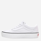 Tenisówki damskie materiałowe Vans Old Skool Platform Tonal Checkerboard VN0A3B3U42B 40.5 Białe (194902658114) - obraz 4