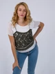 Блуза с кружевным верхом Vero Moda 317341513 M (82958M) Белый - изображение 3