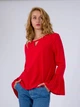 Блуза з довгими рукавами Only 117351519 S (82869S) Червоний - зображення 2