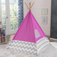 Дитячий намет вігвам KidKraft Tipi 122 х 122 х 163 см Рожевий (0706943002278) - зображення 6