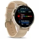 Смарт-часы Garmin Venu 3S, Fr. + Soft Gold, Leather, GPS [107625] - изображение 3