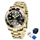 Мужские механические часы Pagani Design PD-1661 Submariner Gold-Black - изображение 2