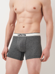 Набір трусів-боксерів чоловічих бавовняних Levi's Vntg Htr Boxer Brief Org Co 701227424-001 XL 2 шт Чорний (8720245581226) - зображення 4