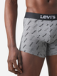 Набір трусів-боксерів чоловічих бавовняних Levi's Logo Aop Boxer Brief Org Co 701227428-002 L 2 шт Сірий (8720245581592) - зображення 8