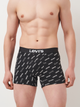 Набір трусів-боксерів чоловічих бавовняних Levi's Logo Aop Boxer Brief Org Co 701227428-003 L 2 шт Чорний (8720245581646) - зображення 3