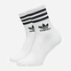 Набор мужских носков высоких хлопковых Adidas Crew Sock 3Str IL5023 40-42 3 пары White/Mgreyh/Black (4066762034772) - изображение 7