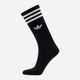 Набор женских носков с широкой резинкой высоких хлопковых Adidas High Crew Sock IU2653 37-39 3 пары White/Mgreyh/Black (4066757431814) - изображение 4