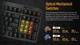 Клавиатура Asus TUF Gaming K3 Gen II Opti-Mech RGB 97key Switches ABS Black (90MP0390-BKMA00) - изображение 6