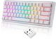 Клавиатура беспроводная Motospeed SK66 Gateron Red Hot Swap White (mtsk66wmr) - изображение 2