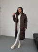 Женское зимнее пальто с капюшоном K&ML 46 L ( 48 ) Коричневый ( 46 - 02) - изображение 7