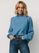 Свитер вязаный теплый оверсайз женский Vero Moda 10309433-71745 L Blue Jasper (5715604797908) - изображение 3