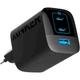 Мережевий зарядний пристрій Anker PowerPort 336 Black, 67 W, 2xUSB Type-C, USB (A2674G11) - зображення 1