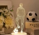 Світлодіодний світильник ліхтар "Футбольний гравець" 3D лазерне гравіювання тепле світло (5487) - изображение 4