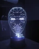3d-светильник Игра в кальмара Фронтмен, 3д-ночник, несколько подсветок (батарейка+220В) - изображение 5