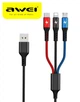 Кабель USB 3в1 AWEI CL-971 - изображение 1