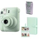 Фотокамера миттєвого друку Fujifilm INSTAX Mini 12 Mint Green / Картридж - Фотопапір (10 фото) / Фотоальбом мʼятний - изображение 1
