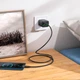 Адаптер сетевой HOCO N55 Type-C to Type-C Cable Fundador four-port charger set 2хUSB/2хUSB Type-C 20W/3A Black - изображение 4