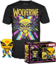 Подарунковий набір Funko Pop! & Tee Marvel Wolverine Black Light Фігурка 9 см + Футболка Розмір S (889698551397) - зображення 2