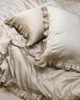Комплект постільної білизни Cozy з рюшами лате Для немовлят 90*120 см, простирадло 60*120*12 см на резинці - зображення 4