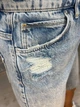 Шорти жіночі джинсові Women Denim 2038-977 бермуди рвані довжина до колін 38 блакитні - зображення 5