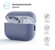 Силиконовый чехол для наушников Apple AirPods Pro 2 2022, Silicone Case, фиолетовый, защитный кейс, ультратонкий и легкий, защита от царапин, пыли и ударов, мягкий силикон, ArmorStandart (ARM64543) - изображение 2