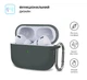 Чохол ArmorStandart TPU Hang для кейсу навушників Apple AirPods Pro 2 Advanced ash (ARM68600) - зображення 2