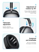 Беспроводные наушники Borofone BO22 Bluetooth стерео гарнитура с микрофоном Dark-Grey - изображение 4