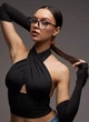 Солнцезащитные очки No Brand Image имиджевые прозрачные с черным - изображение 3