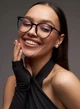 Солнцезащитные очки No Brand Image имиджевые прозрачные с черным - изображение 4