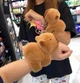 Мягкая игрушка Капибара с рюкзаком на руку цепляющейся лапами 18 см Браслет Коричневый - изображение 8