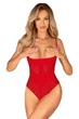 Боди с вырезом и открытыми чашками Obsessive Ingridia Body Красный XL/2XL (SO9027) - изображение 1
