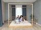 Детская деревянная кровать Квадрат Busy Wood напольная без ламелей Модель 8 Натуральное дерево 200х140 см - изображение 6
