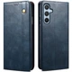 Чехол-книжка с кармашками UniCase Leather Wallet для Samsung Galaxy S25 (S931) - Blue - изображение 1