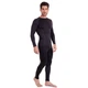 Костюм компрессионный мужской лонгслив и штаны LIDONG LD-1001-LD-1201 2XL черный-серый - изображение 1