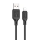 Кабель Lightning Hoco Lightning Cool silicone data cable X90 для айфону 5 6 7 8 11 12 1 метр чорний - зображення 3