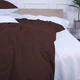 Простынь MirSon Oliana 18-0000 + 19-1230 Mikrosatin Premium 150х220 см (2200007246700) - изображение 2