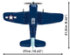 Klocki konstrukcyjne Cobi 5883 Historical Collection World War II Grumman F6F Hellcat 235 szt (5902251058838) - obraz 6