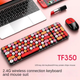 TWolf TF350 Colorful - беспроводной комбо-набор клавиатуры и мыши в черно-красном цвете - изображение 3