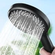 Лейка для душа Shower set насадка с держателем Черная (745) - изображение 3