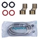 Змішувач для ванни Aquatica PM-2C257C 1/2" гусак прямий 350мм дивертор вбудований картриджний двохвентильний з душовим шлангом хром (33-102-9780200) - зображення 4