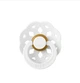 Соска пустушка розмір 2 (6 - 18 міс.) BIBS Boheme Latex Round (кругла) – White - зображення 3