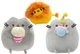 Набор мягких игрушек 2Life Pusheen cat 15х12 см и Лев 10х7 см v-12460 - изображение 1