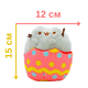 Комплект м'яких іграшок Pusheen cat 12х15 см Кіт Яйце та Лев 10х7 см Помаранчевий v-12467 - зображення 2