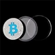 Монета BTC Биткоин Bitcoin в капсуле Blue - изображение 12