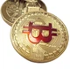 Монета BTC Биткоин Bitcoin в капсуле Red - изображение 10