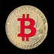 Монета BTC Биткоин Bitcoin в капсуле Red - изображение 12