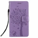 Чехол для Huawei P Smart Plus (рисунок кот и дерево) Lilac (07834-3B) - изображение 1