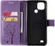 Чохол книжка Pattern для Realme C21Y (кіт та дерево) Lilac (24856-3B) - зображення 3