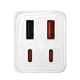 Мережевий зарядний пристрій Baseus GaN6 Pro Fast Charger 2C+2U 65W EU Moon White((With:Mini White Cable Type-C to Type-C 100W(20V/5A) 1m White） (P10162701213-00) - изображение 6