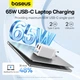Мережевий зарядний пристрій Baseus GaN6 Pro Fast Charger 2C+2U 65W EU Moon White((With:Mini White Cable Type-C to Type-C 100W(20V/5A) 1m White） (P10162701213-00) - изображение 10